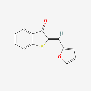 molecular formula C13H8O2S B12149865 2-Furfurylidenebenzo[b]thiophene-3(2H)-one 