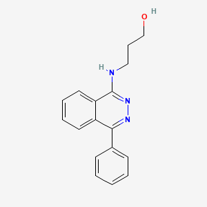 molecular formula C17H17N3O B12149874 3-[(4-Phenylphthalazin-1-yl)amino]propan-1-ol CAS No. 40848-56-4