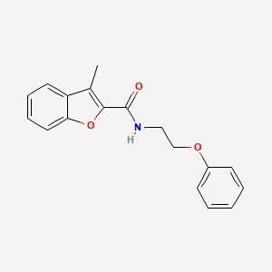 molecular formula C18H17NO3 B12149909 3-methyl-N-(2-phenoxyethyl)-1-benzofuran-2-carboxamide 