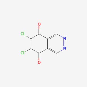 molecular formula C8H2Cl2N2O2 B1214999 6,7-Dichloro-5,8-phthalazinedione CAS No. 102072-85-5