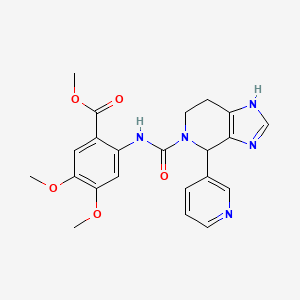 methyl 4,5-dimethoxy-2-({[4-(pyridin-3-yl)-1,4,6,7-tetrahydro-5H-imidazo[4,5-c]pyridin-5-yl]carbonyl}amino)benzoate