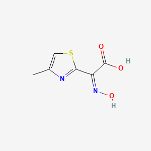 molecular formula C6H6N2O3S B12150008 2-Thiazoleacetic acid, alpha-(hydroxyimino)-4-methyl- 