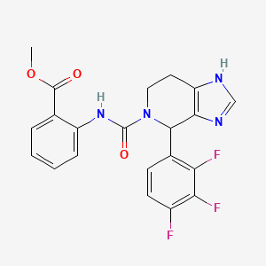 methyl 2-({[4-(2,3,4-trifluorophenyl)-1,4,6,7-tetrahydro-5H-imidazo[4,5-c]pyridin-5-yl]carbonyl}amino)benzoate