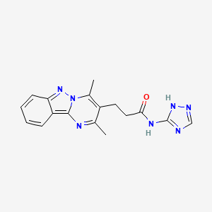 3-(2,4-dimethylpyrimido[1,2-b]indazol-3-yl)-N-(4H-1,2,4-triazol-3-yl)propanamide