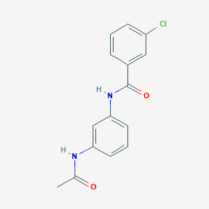 molecular formula C15H13ClN2O2 B1215014 N-(3-acetamidophenyl)-3-chlorobenzamide 