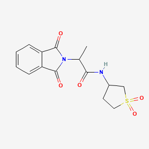 N-(1,1-dioxo-1lambda6-thiolan-3-yl)-2-(1,3-dioxo-2,3-dihydro-1H-isoindol-2-yl)propanamide