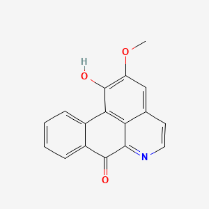 molecular formula C17H11NO3 B1215019 Liriodendronine 2-O-methyl ether CAS No. 52410-28-3