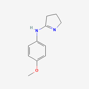 molecular formula C11H14N2O B12150290 N-(4-methoxyphenyl)-3,4-dihydro-2H-pyrrol-5-amine 