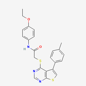 N-(4-ethoxyphenyl)-2-{[5-(4-methylphenyl)thieno[2,3-d]pyrimidin-4-yl]sulfanyl}acetamide