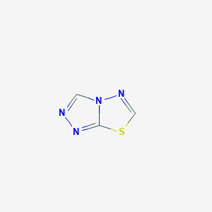 molecular formula C3H2N4S B1215047 1,2,4-Triazolo[3,4-b][1,3,4]thiadiazole CAS No. 252-03-9