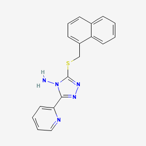 3-(Naphthylmethylthio)-5-(2-pyridyl)-1,2,4-triazole-4-ylamine