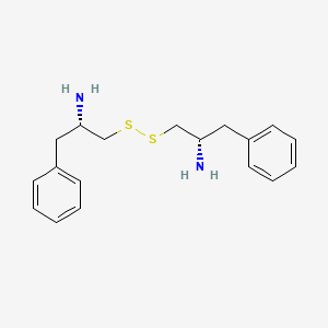 molecular formula C18H24N2S2 B1215058 Bis[(S)-2-amino-3-phenylpropyl] persulfide CAS No. 132139-25-4
