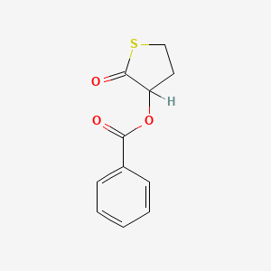 molecular formula C11H10O3S B1215060 3-Benzoyloxydihydro-2(3H)-thiophenone CAS No. 52703-95-4
