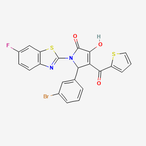 5-(3-Bromophenyl)-1-(6-fluorobenzothiazol-2-yl)-3-hydroxy-4-(2-thienylcarbonyl)-3-pyrrolin-2-one