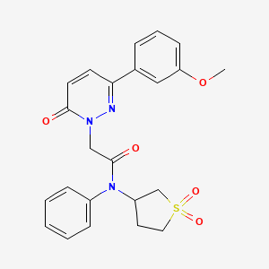 N-(1,1-dioxidotetrahydrothiophen-3-yl)-2-(3-(3-methoxyphenyl)-6-oxopyridazin-1(6H)-yl)-N-phenylacetamide