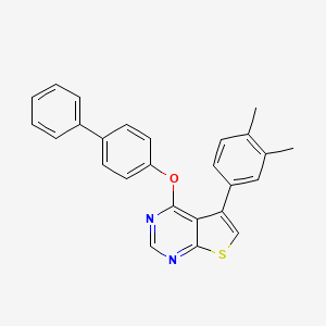 4-(Biphenyl-4-yloxy)-5-(3,4-dimethylphenyl)thieno[2,3-d]pyrimidine