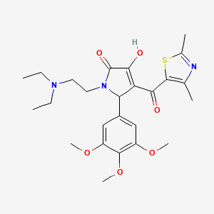 1-[2-(Diethylamino)ethyl]-4-[(2,4-dimethyl(1,3-thiazol-5-yl))carbonyl]-3-hydro xy-5-(3,4,5-trimethoxyphenyl)-3-pyrrolin-2-one