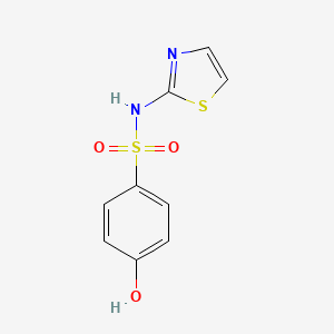 molecular formula C9H8N2O3S2 B1215096 Phenosulfazole CAS No. 515-54-8