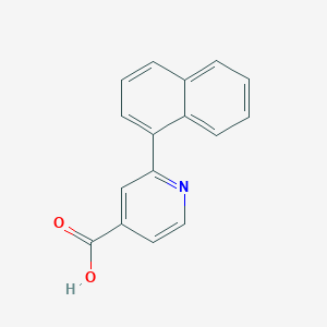 molecular formula C16H11NO2 B012151 2-(萘-1-基)异烟酸 CAS No. 100004-93-1