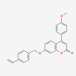 4-(4-methoxyphenyl)-7-[(4-vinylbenzyl)oxy]-2H-chromen-2-one