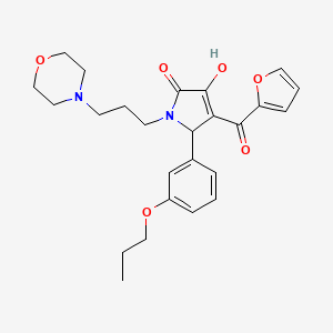 4-(2-Furylcarbonyl)-3-hydroxy-1-(3-morpholin-4-ylpropyl)-5-(3-propoxyphenyl)-3-pyrrolin-2-one