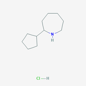 molecular formula C11H22ClN B121511 2-环戊基氮杂环庚烷盐酸盐 CAS No. 1177362-74-1