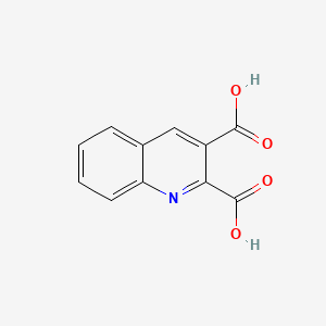 molecular formula C11H7NO4 B1215119 2,3-Quinolinedicarboxylic acid CAS No. 643-38-9