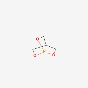 molecular formula C4H7O3P B1215124 2,6,7-Trioxa-1-phosphabicyclo[2.2.2]octane CAS No. 280-45-5