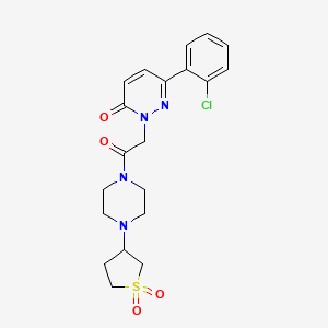 6-(2-chlorophenyl)-2-(2-(4-(1,1-dioxidotetrahydrothiophen-3-yl)piperazin-1-yl)-2-oxoethyl)pyridazin-3(2H)-one