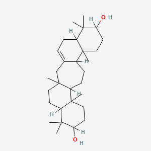 molecular formula C30H50O2 B1215130 3,7,7,11,16,20,20-Heptamethylpentacyclo[13.8.0.03,12.06,11.016,21]tricos-1(23)-ene-8,19-diol 