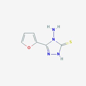 molecular formula C6H6N4OS B1215141 4-amino-5-(furan-2-yl)-4H-1,2,4-triazole-3-thiol CAS No. 80809-38-7
