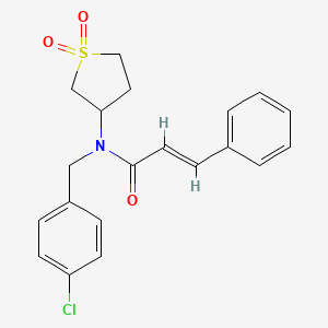 (2E)-N-(4-chlorobenzyl)-N-(1,1-dioxidotetrahydrothiophen-3-yl)-3-phenylprop-2-enamide