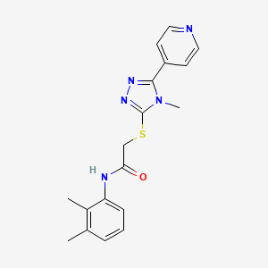 N-(2,3-dimethylphenyl)-2-{[4-methyl-5-(pyridin-4-yl)-4H-1,2,4-triazol-3-yl]sulfanyl}acetamide