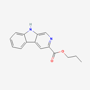 B1215165 Propyl beta-carboline-3-carboxylate CAS No. 76808-18-9