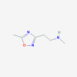 N-methyl-2-(5-methyl-1,2,4-oxadiazol-3-yl)ethanamine