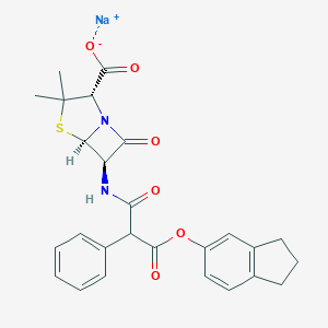 molecular formula C26H25N2NaO6S B121517 卡青霉素茚满钠 CAS No. 26605-69-6