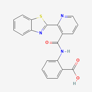 2-({[2-(1,3-Benzothiazol-2-yl)pyridin-3-yl]carbonyl}amino)benzoic acid