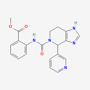 methyl 2-({[4-(pyridin-3-yl)-3,4,6,7-tetrahydro-5H-imidazo[4,5-c]pyridin-5-yl]carbonyl}amino)benzoate