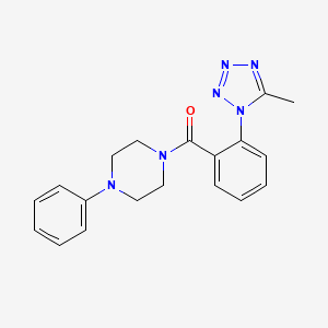 [2-(5-methyl-1H-tetrazol-1-yl)phenyl](4-phenylpiperazin-1-yl)methanone