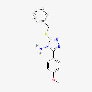 3-(benzylsulfanyl)-5-(4-methoxyphenyl)-4H-1,2,4-triazol-4-amine