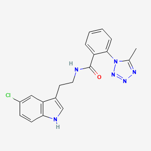 N-[2-(5-chloro-1H-indol-3-yl)ethyl]-2-(5-methyl-1H-tetrazol-1-yl)benzamide