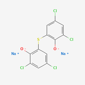 molecular formula C12H4Cl4Na2O2S B1215189 Bithionolate sodium CAS No. 6385-58-6