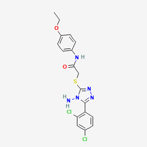 2-{[4-amino-5-(2,4-dichlorophenyl)-4H-1,2,4-triazol-3-yl]sulfanyl}-N-(4-ethoxyphenyl)acetamide