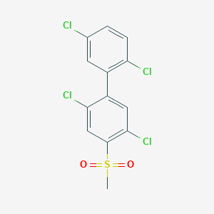 molecular formula C13H8Cl4O2S B1215207 4-甲基磺酰基-2,2',5,5'-四氯联苯 CAS No. 60640-55-3