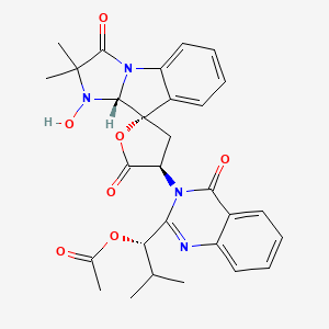 molecular formula C29H30N4O7 B1215208 Tryptoquivaline CAS No. 55387-45-6