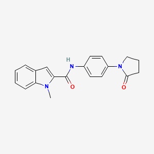 1-methyl-N-[4-(2-oxopyrrolidin-1-yl)phenyl]-1H-indole-2-carboxamide