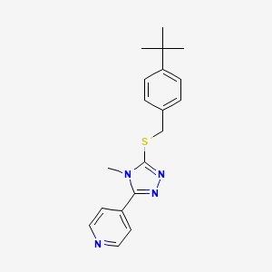 3-{[4-(Tert-butyl)phenyl]methylthio}-4-methyl-5-(4-pyridyl)-1,2,4-triazole