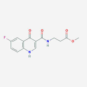 Methyl 3-(6-fluoro-4-hydroxyquinoline-3-carboxamido)propanoate