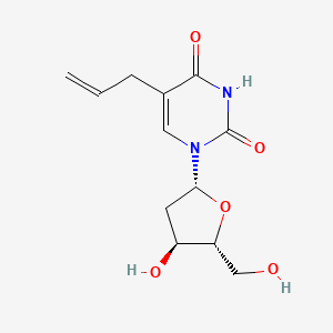 molecular formula C12H16N2O5 B1215221 Uridine, 5-allyl-2'-deoxy- CAS No. 73-39-2