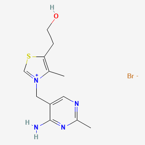 molecular formula C12H17BrN4OS B1215230 Thiamine bromide CAS No. 7019-71-8